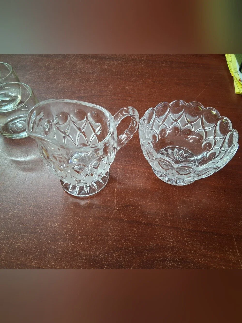 Nach Tmann Bleikristall Vintage Creamer And Sugar Bowl